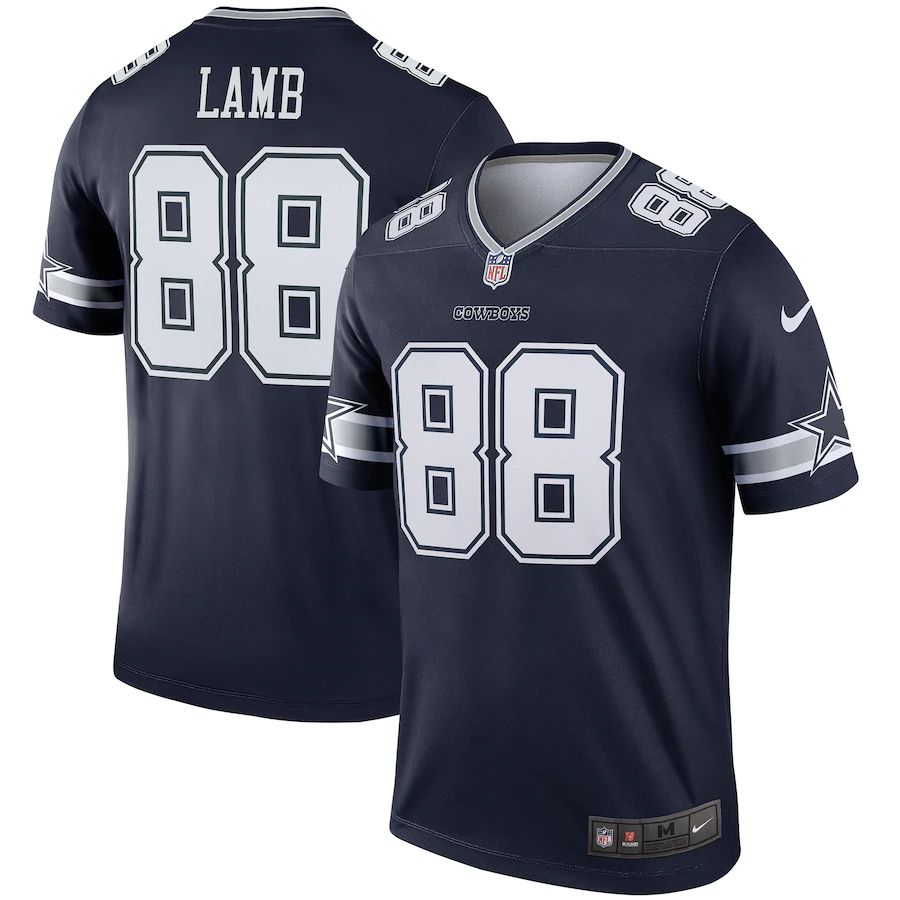 Men Dallas Cowboys #88 CeeDee Lamb Nike Navy Legend NFL Jersey